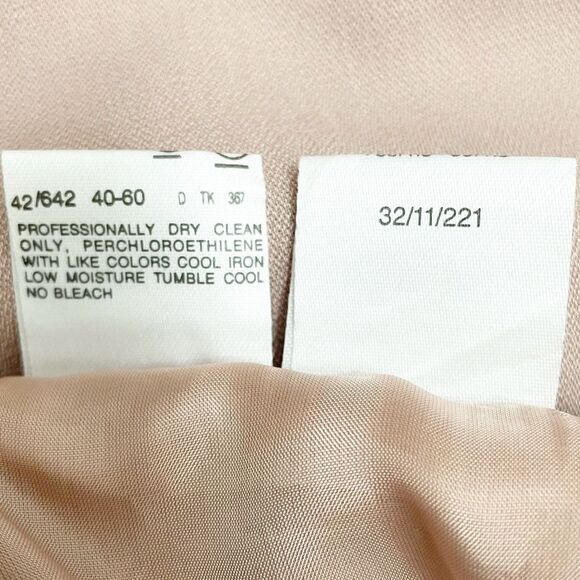 NWT MaxMara Beige Blush Wool Knee Length Pencil Skirt Size 6 Luxury Designer - Picture 11 of 12